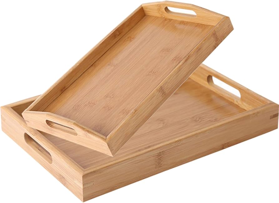 EcoServe Bamboo Serving Tray Set Ⓢ